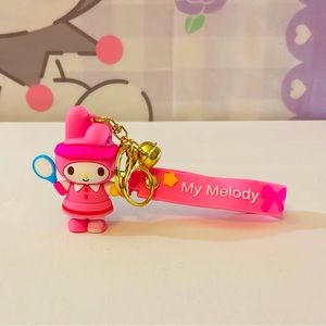 (SOLD ELSEWHERE) My Melody Tennis Keychain Rubber